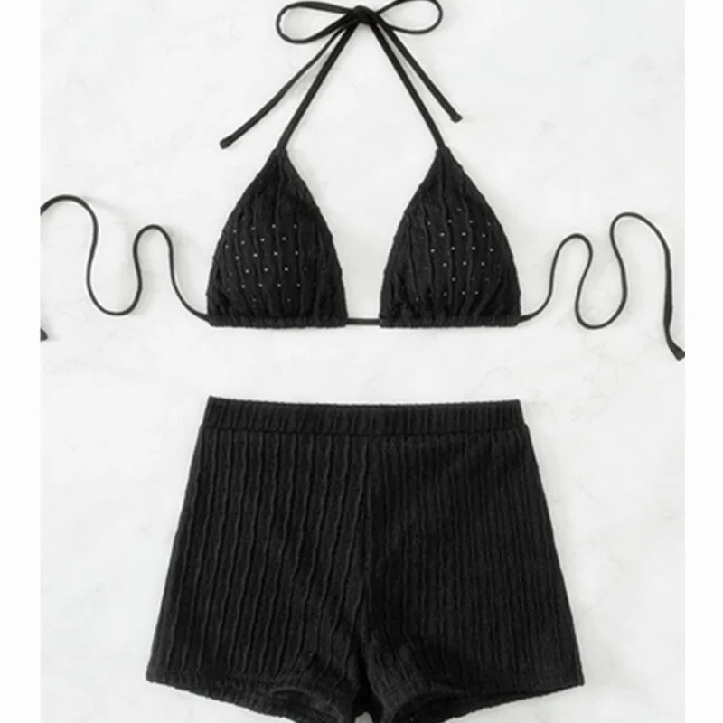 Wongn Wongn New Bikini Split Solid Color Swimsuit High Waist Boxers Show Thin Bikini Sexy Ebay