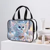 DIY Diamond Art Rhinestone Makeup Bag Crystal Transparent PVC Storage Pack Gift