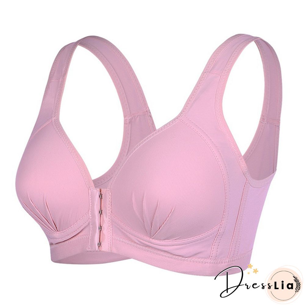 Sexy Plus Size Front Closure Sports Bra Push Up Fitness Underwear Shockproof BreathableGym Fitness Running Yoga Sports Top