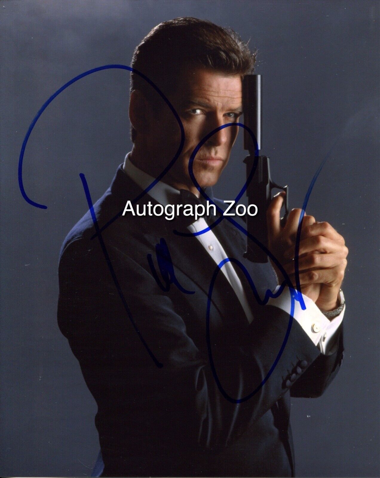 007 James Bond Pierce Brosnan signed 8x10 Photo Poster painting