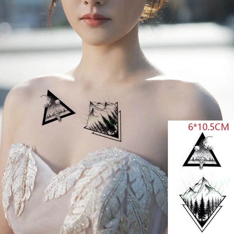 Waterproof Temporary Tattoo Sticker Cat Fox Animal Fake Tatto Flash Tatoo Neck Hand Back Foot Shoulder for Kids Women Men