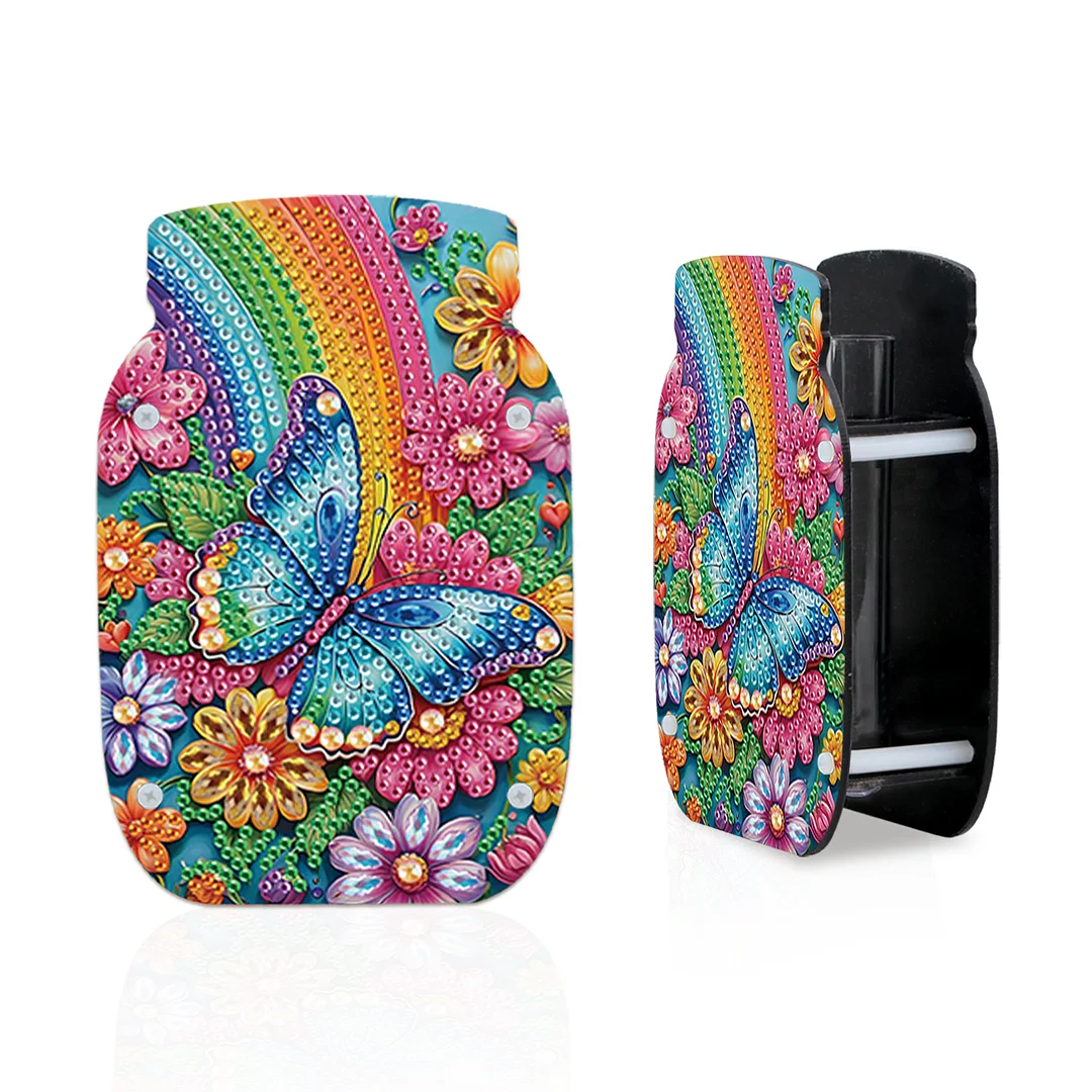 Butterfly Acrylic Double Sided Special Shape Diamond Painting Vase for Home