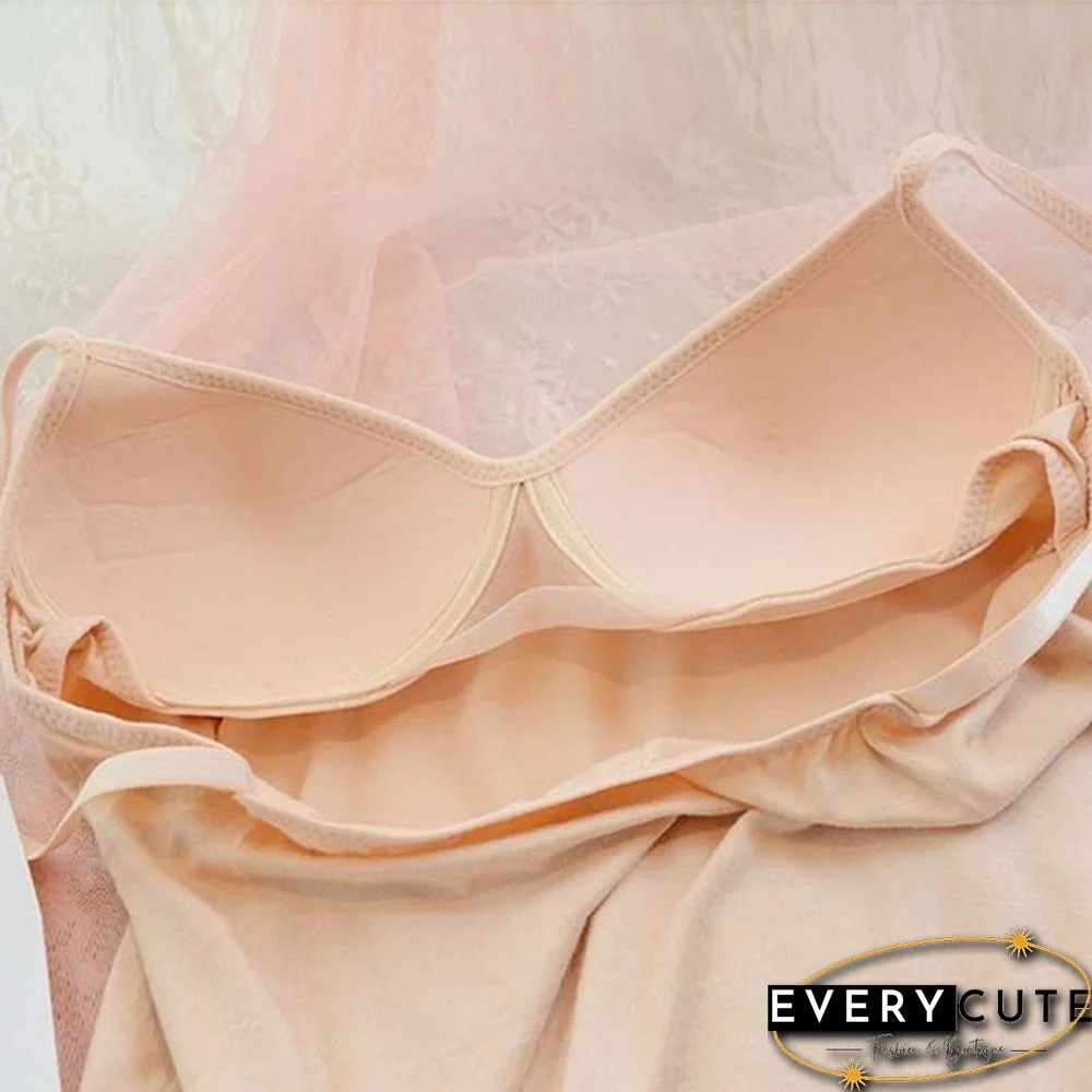 Womens Padded Bra Tops V Neck Camisole Straps Push Up Bra Vest Tank