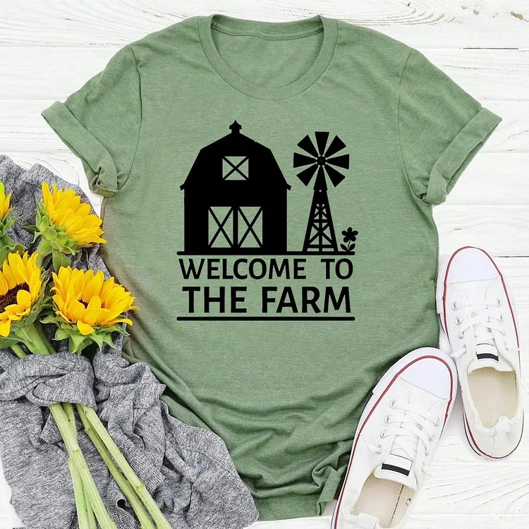 PSL - welcome to the farm village life T-shirt Tee -03888