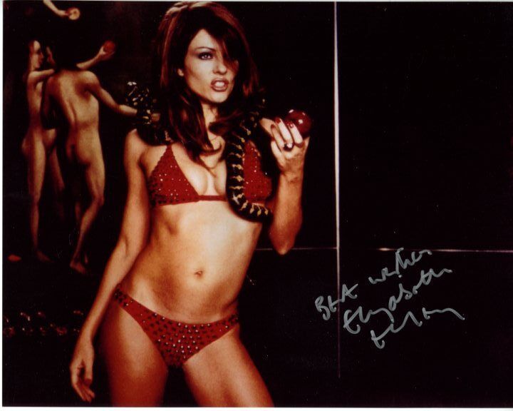 ELIZABETH HURLEY signed autographed 8x10 BEDAZZLED THE DEVIL Photo Poster painting