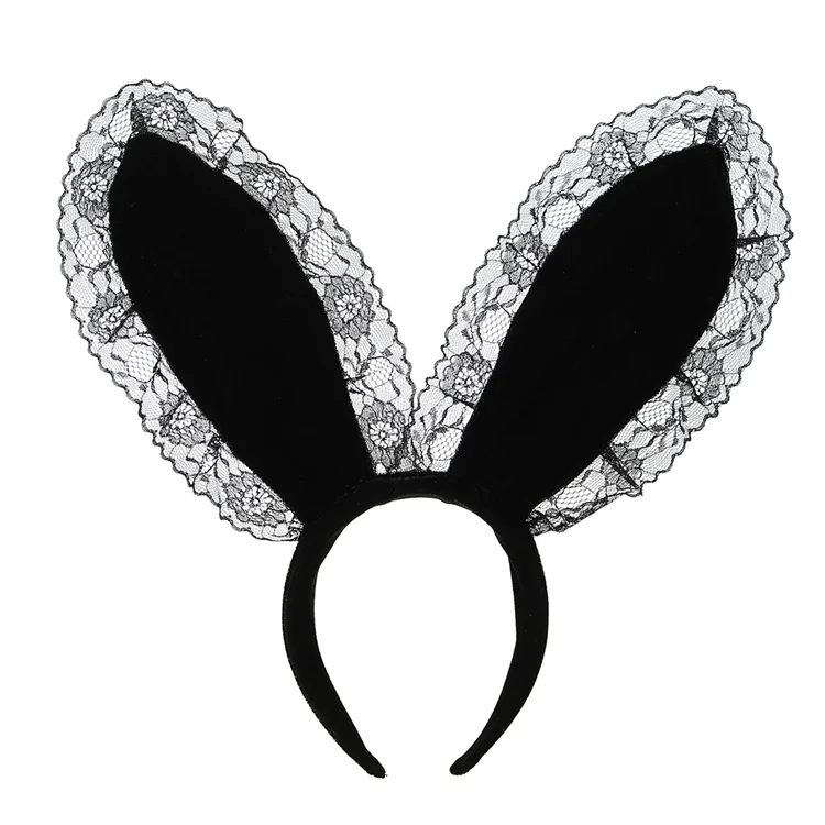 Rabbit Ear Animal Head Buckle Hairband - Rose Toy