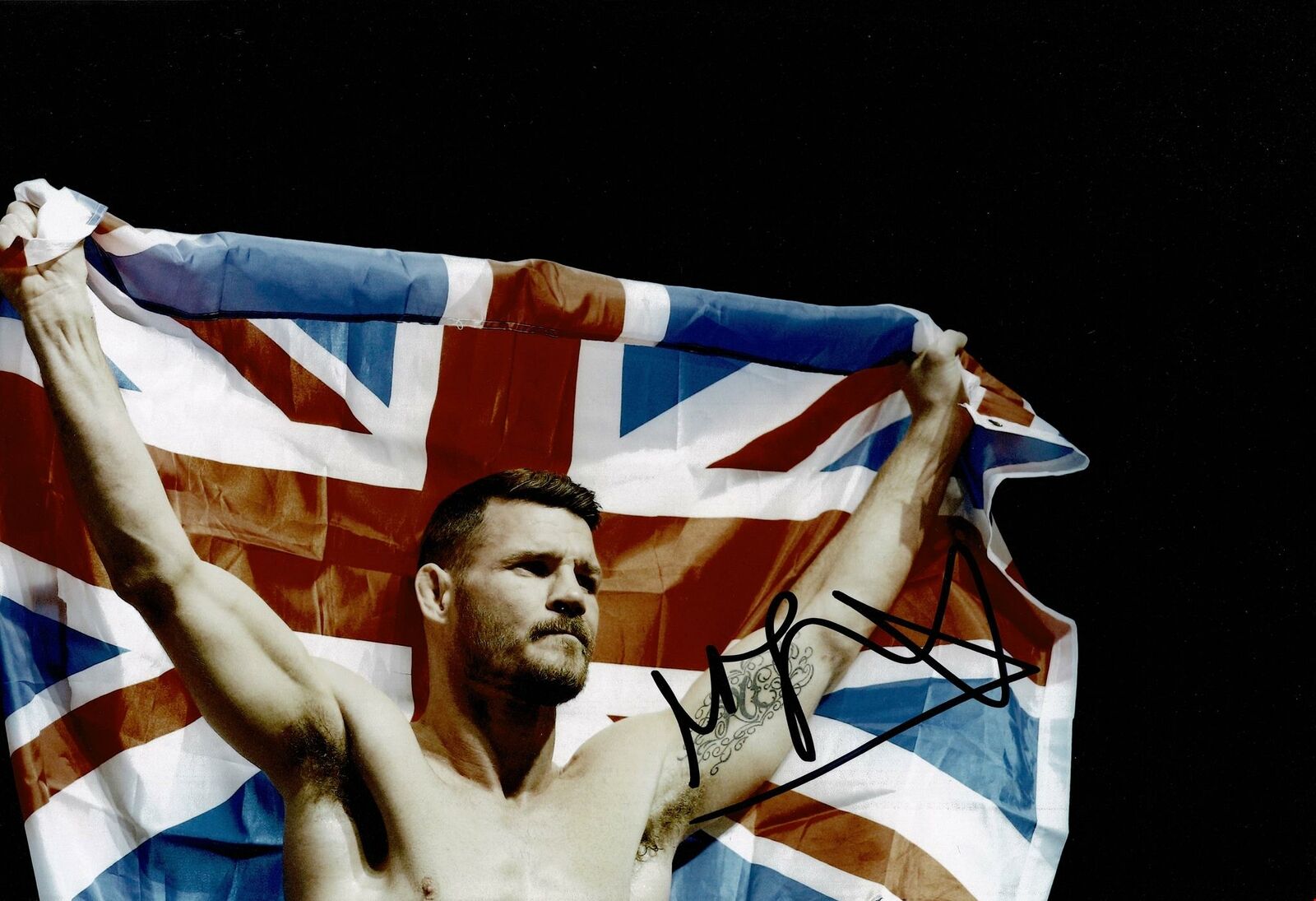 Michael Bisping Signed 12X8 Photo Poster painting UFC GENUINE Autograph AFTAL COA (C)