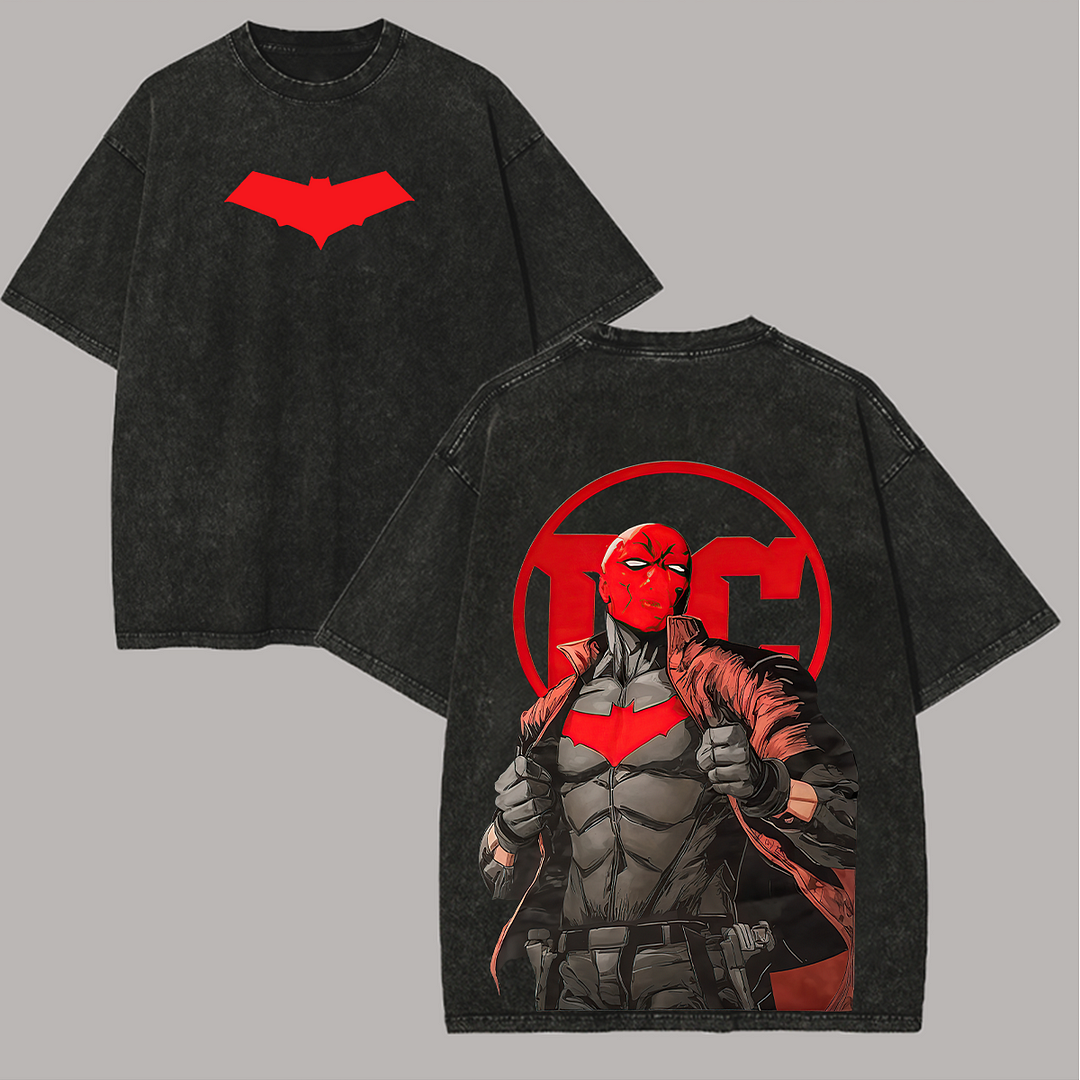 Red Hood Printed Unisex Washed T-Shirt