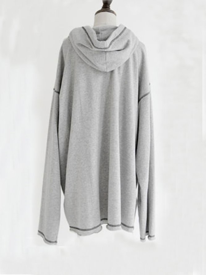 Long Sleeve Plain Holiday Cotton Shirts & Tops