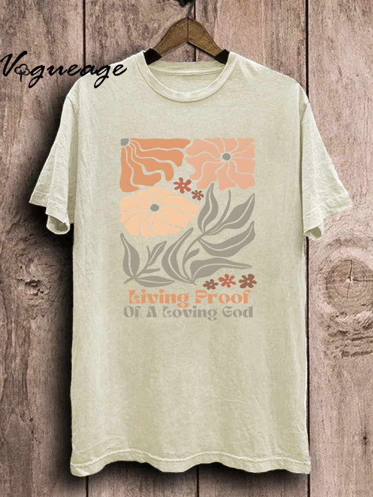 Giving Proof Of A Loving God Unisex Washed T-Shirt