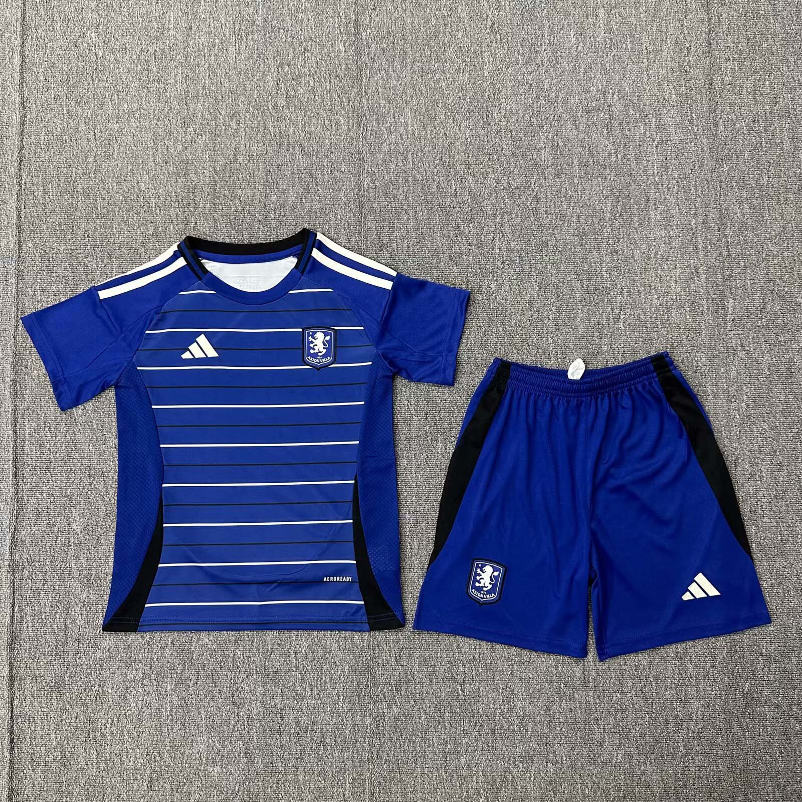 2024-2025 Kids Aston Villa Third Away Football Shirt 1:1 Thai Quality