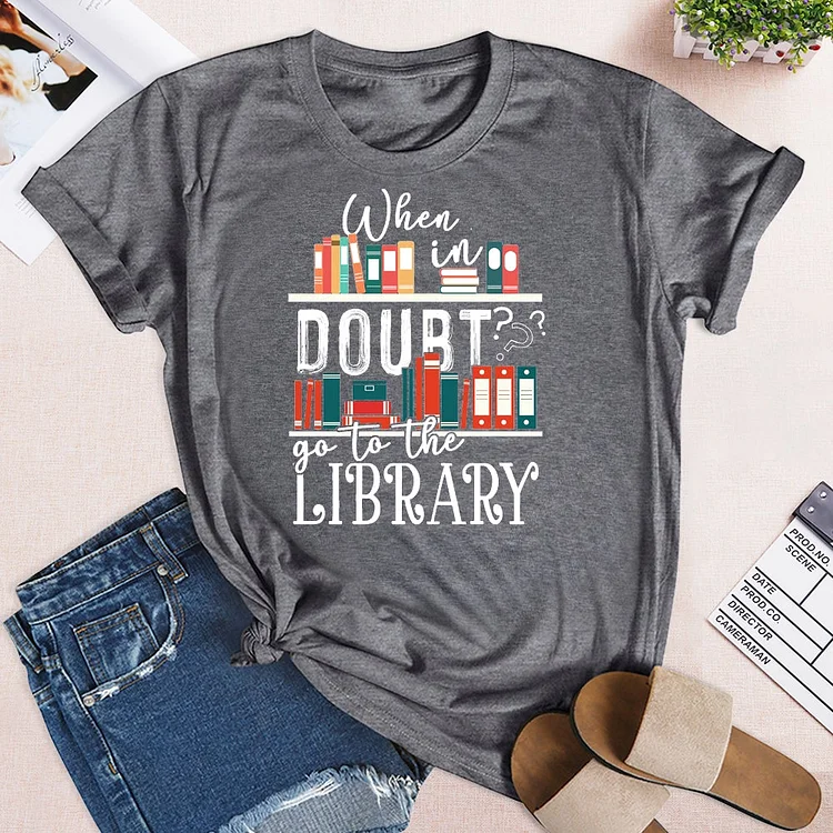 Go to the library to read T-Shirt-03707