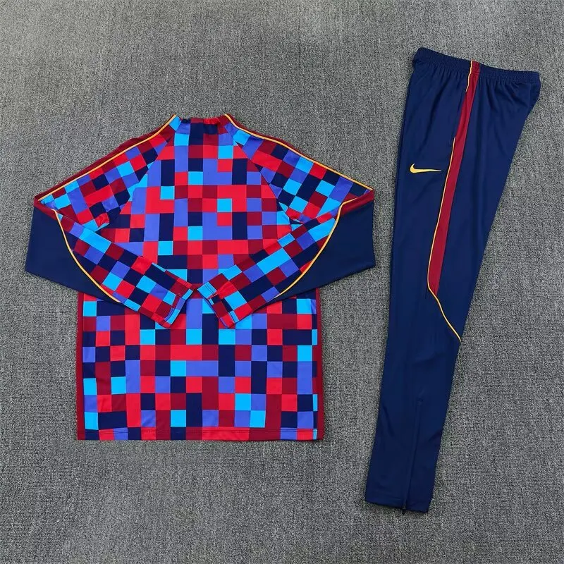 26/27 Barcelona Half-Pull Training Suit Jersey Set