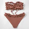 Gioiacombo&trade; Costume da bagno con spacco in pizzo fungo