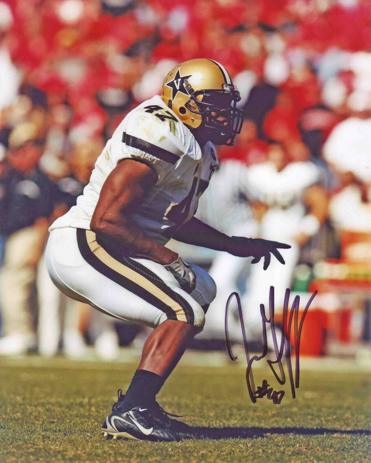 Jonathan Goff #2 8X10 Signed w/ COA Vanderbilt Commodores