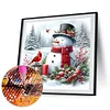 Bonhomme De Neige D&rsquo;Hiver-Perceuse Ronde Peinture Diamant-30*30CM