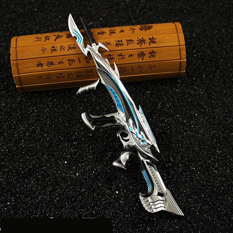 ToyTime Black Knight Destroys Barrett Assassin God Rifle Model Alloy Weapon Non Launching Toy Keychain For Birthday Gift