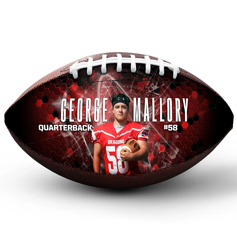 Custom Football Player Gift Personalized Best Dad Ever Custom Photo Custom Name Football Rugby Gifts For Football Lovers Father's Day Football Gifts for Dad, Son, Grandpa