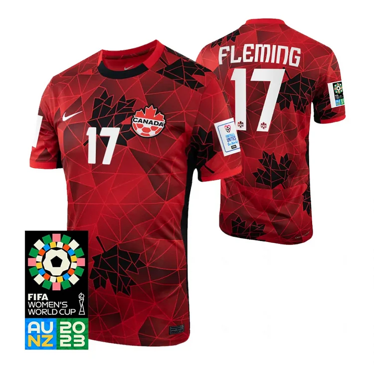 Canada Jessie Fleming 17 Men's Home Shirt Kit World Cup 2023
