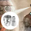 3/8 Inch Power Washer Quick Connect Kit Stainless Steel Adapter Set Power Washer Adapter Fittings Female/Male NPT Thread 12 Pcs 5000 PSI