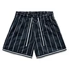 Unisex Striped Printed Athletic Shorts by Inlyline