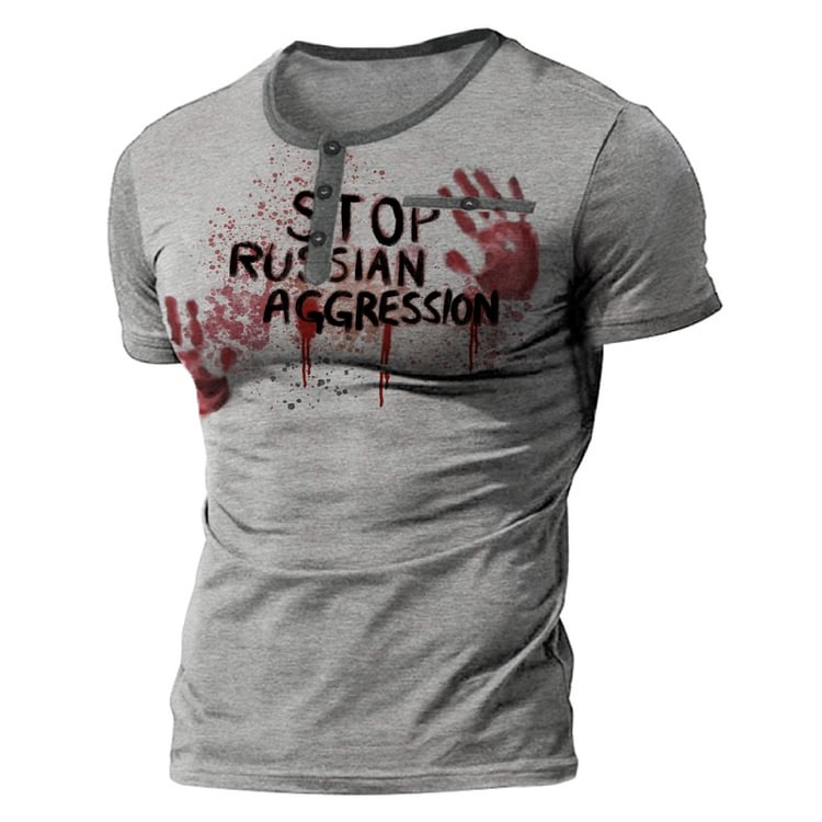 STOP RUSSIAN AGGRESSION Outdoor T-shirt