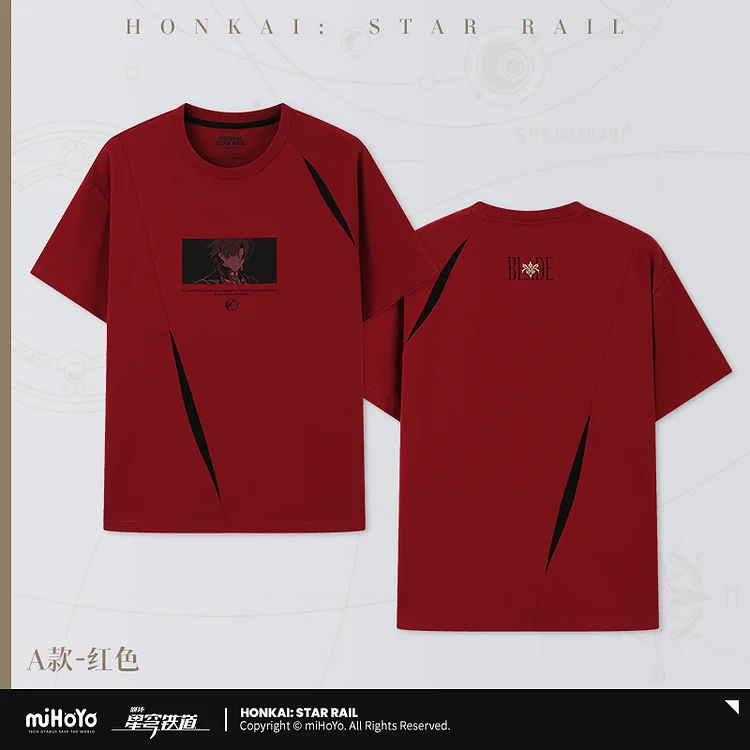 Blade Theme Impression Series T-Shirt [Original Honkai Official Merchandise] Qlipoth Fuli Aha Lan Nanook Lx Yaoshi