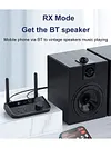 Bluetooth-compatible5.3 Audio Adapter Connect 2 Earphones for Projector Speakers