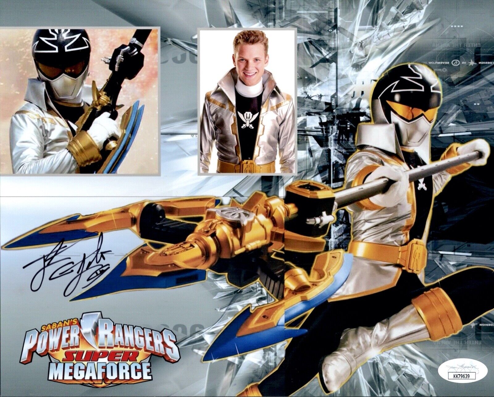 CAMERON JEBO Signed POWER RANGERS 8x10 Photo Poster painting Autograph SILVER RANGER JSA COA