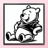 Winnie The Pooh Silhouette-11CT Stamped Cross Stitch 40*40cm tapestrymarket