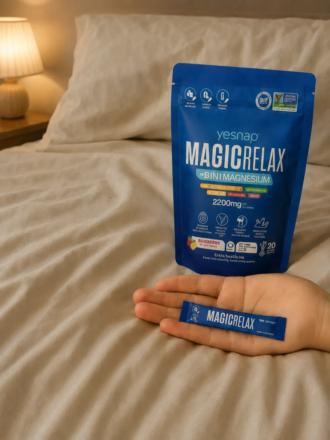 Customer holding MAGICRELAX