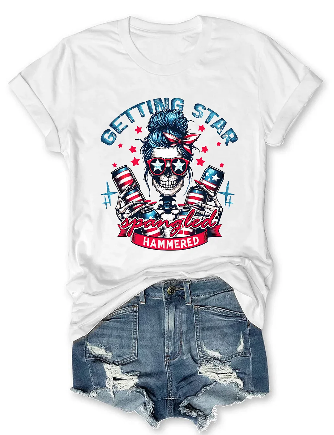 Getting Star Spangled Hammered T-shirt