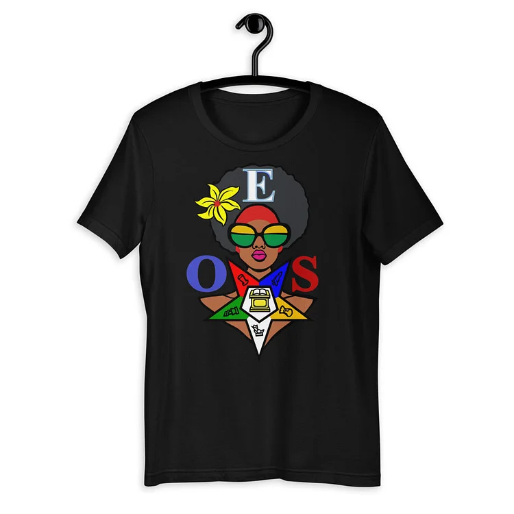 Order of Eastern Star OES Afro Short-Sleeve Unisex T-Shirt
