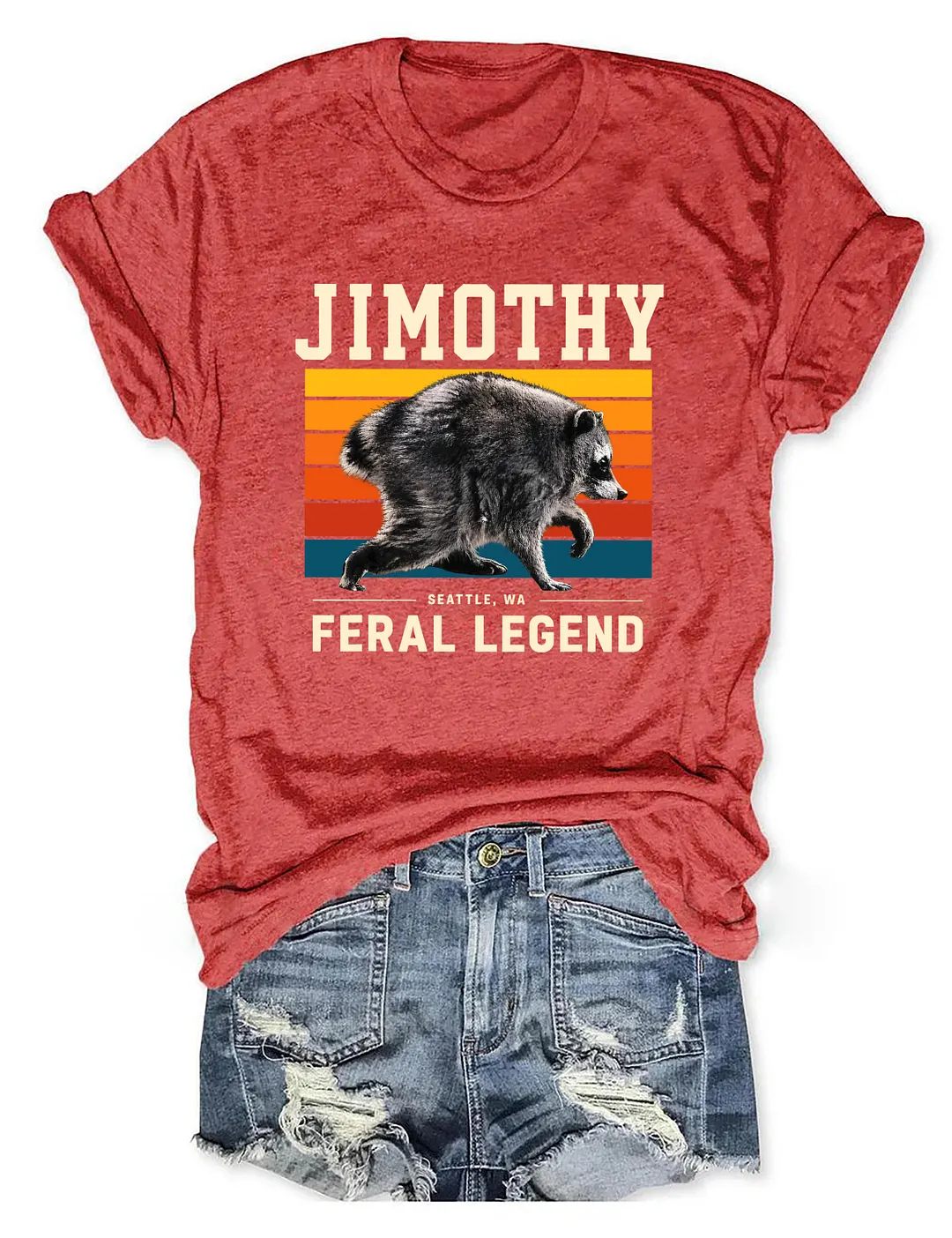 Jimothy Feral Legend Raccoon T-shirt