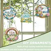4Pcs Diamond Painting Summer Window Pendants Suncatcher Hanging Kits for Home Porch Farmhouse
