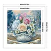 Shell Flowers-11CT Stamped Cross Stitch 40*40cm/15.75*15.75in tapestrymarket