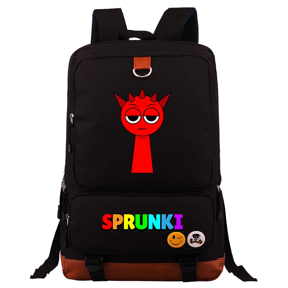 Mayoulove Sprunki Backpack Lightweight Design with Multiple Pockets for School Use-Mayoulove