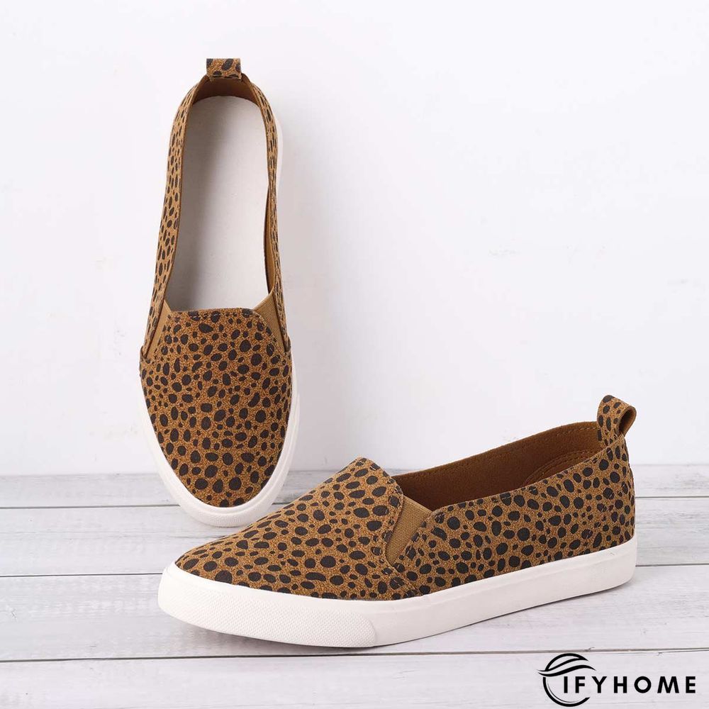 Women Fashion Leopard Loafers All Season Flat Shoes | IFYHOME