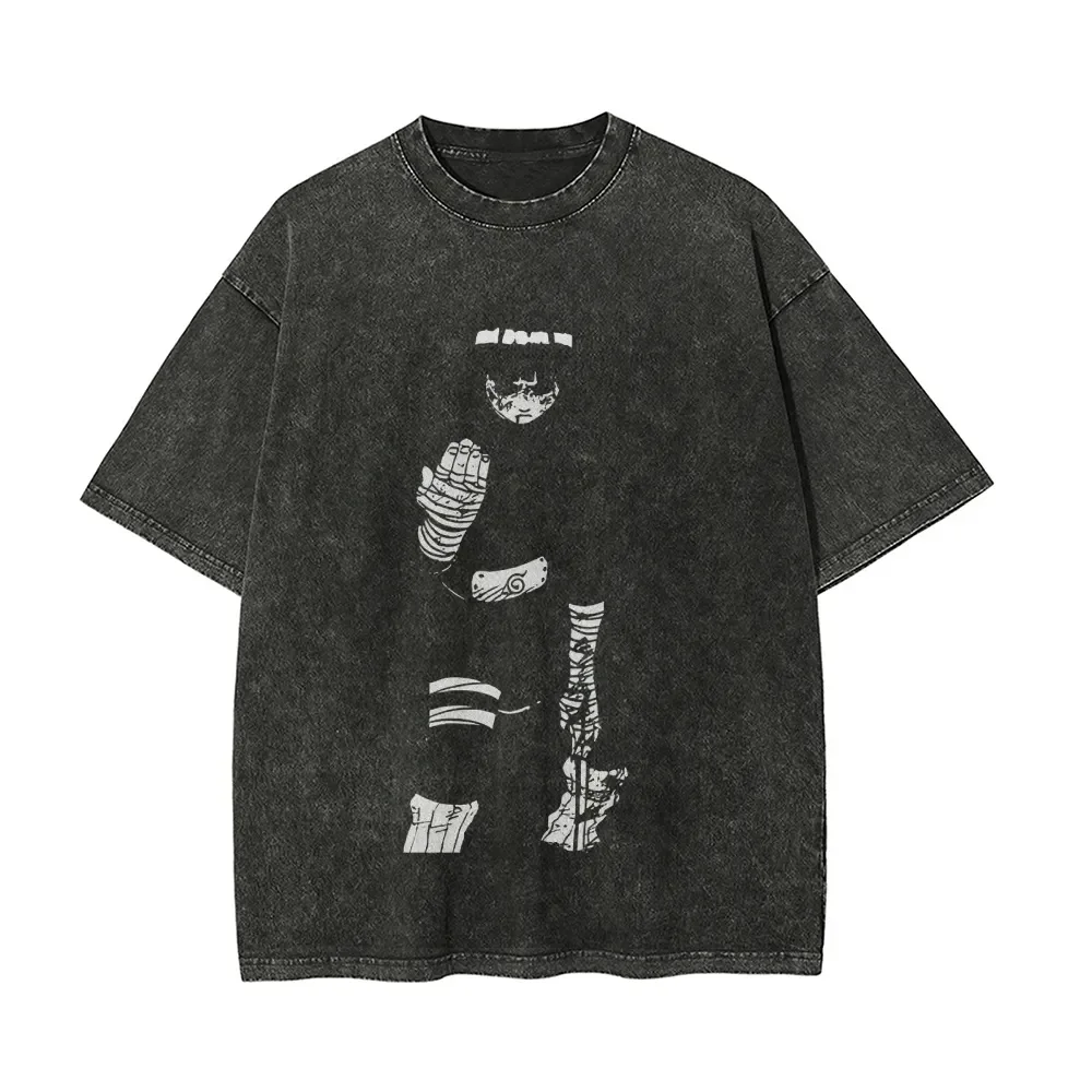 Naruto Shippuden Ippo Spar Oversize Washed T-Shirt
