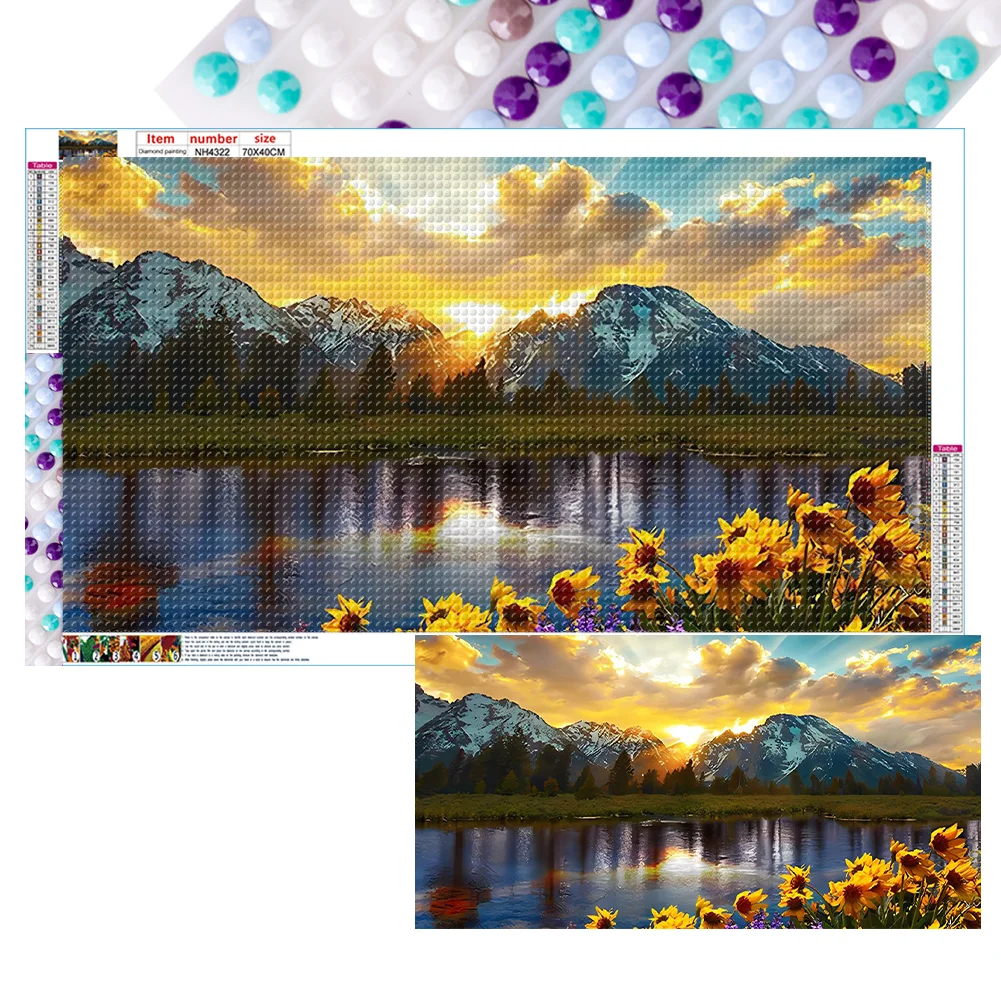 2pcs Diamond Painting - Full Round Drill - Landscape(Canvas|70*40cm)
