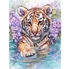 Diamond Painting-DIY Full Round Drill Tiger