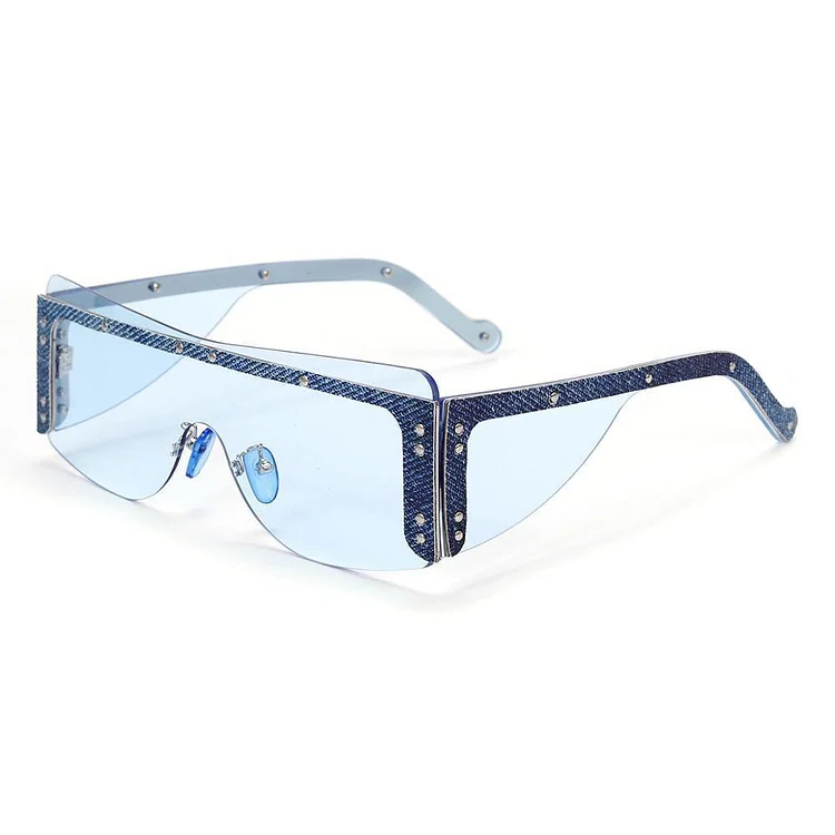 Fashion Rimless Square Sunglasses at Hiphopee