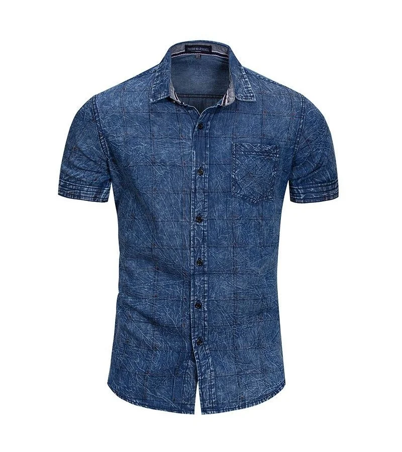 Men Cotton Short Sleeves Shirts