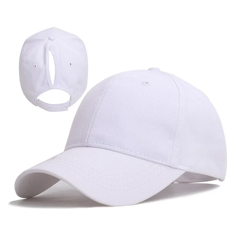 color plate ponytail female hat summercauda equina baseball cap opening after European and American wind caps