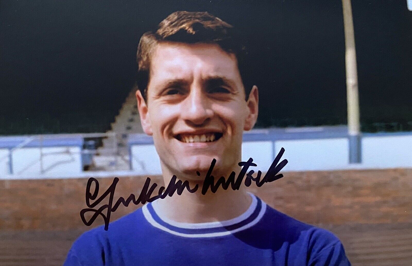 Frank McLintock Genuine Hand Signed Leicester City 6X4 Photo Poster painting