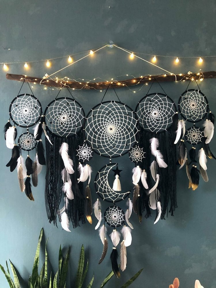 Dreamcatcher Moon and Stars Hanging Wall Decor socialshop