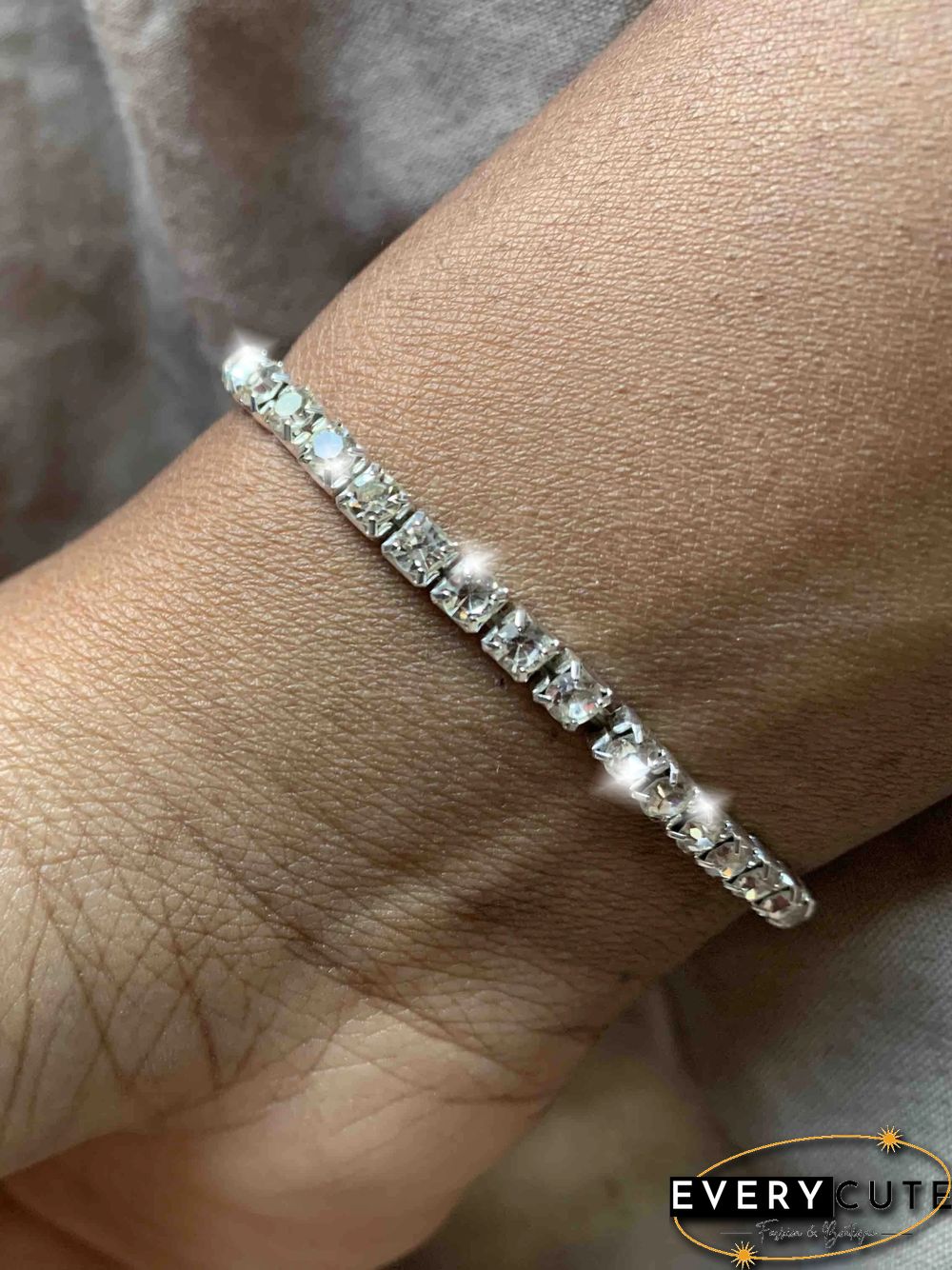 1-5 Row Full Drill Stretch Bracelet Party Bracelet