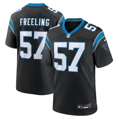Youth Carolina Panthers #57 Monroe Freeling Black 2026 NFL Draft Game Jersey