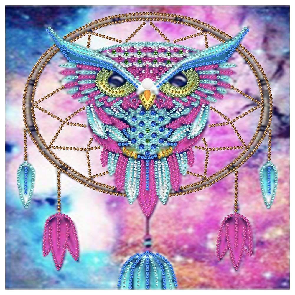 

Owl Dreamcatcher - Special Shaped Diamond Painting - 30*30CM, 501 Original