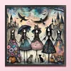 Witches-11CT Stamped Cross Stitch 50*50cm/19.69*19.69in tapestrymarket